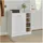 Hti-Living Sideboard mit 8 Regalfächern 83 x 90 x 30 cm Weiß