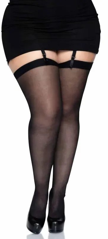 LEG AVENUE  Strumpfhose Schwarz Plus Size