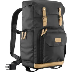 mantona Luis - Rucksack für Kamera - Nylon, Leder