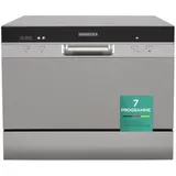 HEINRICHS tragbarer Mini Geschirrspüler, Spülmaschine, Tischgeschirrspüler mit 6,5L Wasserverbrauch, mit Wasseranschluss nutzbar, klein + freistehend für Büro, Camping/Wohnmobil, 7 Programme, 1380W