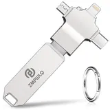 USB Stick 256GB USB 3.0 Speicherstick 4 in 1 Flash-Laufwerk Metall Fotostick USB Stick Handy Externer Speicher Fotobackup Sichert für Mobile Geräte-iPhone,iPad,Andriod Handy Computer Laptop PC ﻿