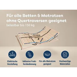 Betten-ABC Max1 Elektro Motorrahmen mit Kopf- und Fußteilverstellung 140 x 200 cm