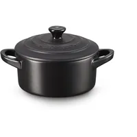 Le Creuset Mini Cocotte 10 cm schwarz matt