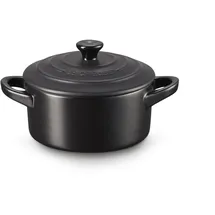 Le Creuset Mini Cocotte 10 cm schwarz matt