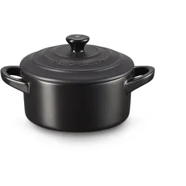 Le Creuset Mini Cocotte 10 cm schwarz matt