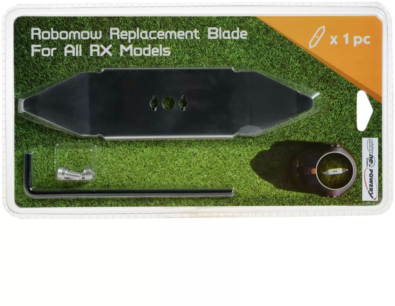 Ersatz-Messer Schneid-Klinge für Mähroboter Robomow RX-Serie, Edelstahl