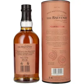 Balvenie 15 Years Old Madeira Cask Single Malt Scotch 43% vol 0,7 l Geschenkbox