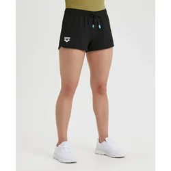 Team Shorts Damen Einfarbig - Black - L