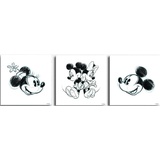 Disney Keilrahmenbild, Schwarz, Weiß, - 90x30x2.5 cm,