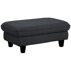 Hocker HOME AFFAIRE "Pilot", schwarz, B:101cm H:46cm T:65cm, 100% Polyester, Feinstruktur: 75000 Scheuertouren, Struktur 35000 Scheuertouren, Microfaser 40000 Scheuertouren, Hocker