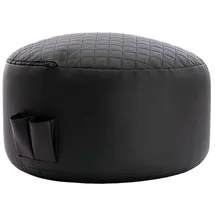 GAMEWAREZ Gaming Sitzsack Onyx Morph (Leder schwarz)