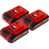 Einhell 3x Power X-Change Plus Akku 18 v 4,0 Ah Li-Ion - 3x 4511553 ) mit Ladestandanzeige