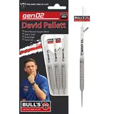 BULL'S Ratajski Original Generation 2 Steel Darts Champions David Pallett G2 Dart Silber, 22 g