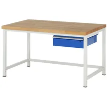 Rau Werkbank höhenverstellbar 8001A1, B1500xT900xH840-1040mm, 1x Schublade-TA