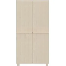 vidaXL Kleiderschrank HAMAR Honigbraun 89x50x180 cm Massivholz Kiefer