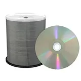 MediaRange Professional Line CD-R 700MB|80min 52-fache Schreibgeschwindigkeit, vollflächig bedruckbar (Thermo-Retransfer), Silber, voll metallisiert, 100er Cakebox