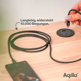 aqiila USB-C auf USB-C 1 m Schwarz