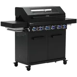 TAINO PLATINUM YAMARA DARK 6+2 Gasgrill Stahl 6 Brenner Sear-Burner Backburner