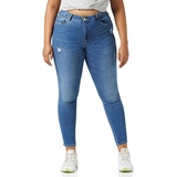 ONLY Skinny-fit-Jeans »ONLWAUW«, mit leichten Destroyed Effekten, Blau