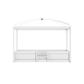 Lifetime Himmelbett 4-in-1 207 x 161 x 124 cm Kiefer weiß