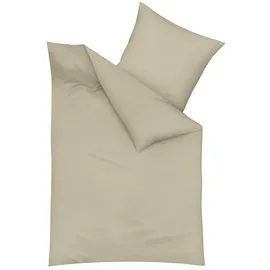 Traumschlaf Uni Feinbiber Beige 155 x 220 cm + 80 x 80 cm