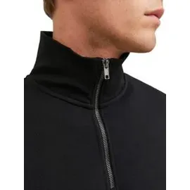 JACK & JONES JJEBRADLEY SWEAT HALF ZIP Herren Schwarz M