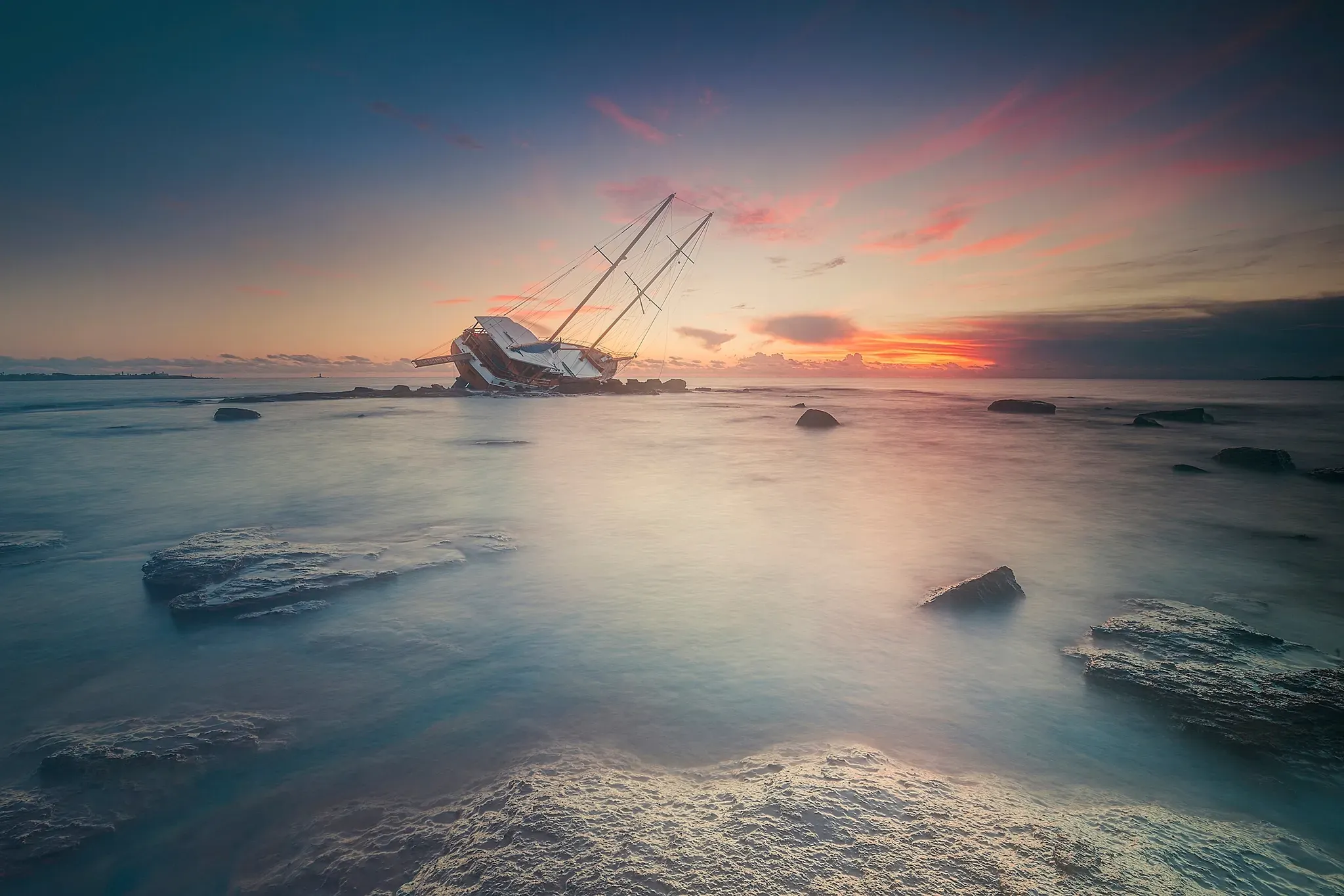 Fototapete PAPERMOON "Photo-Art DANIELE ATZORI, ADRESSE", bunt, B:4,50m L:2,80m, Vlies, Tapeten