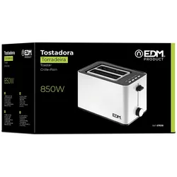EDM Doppelschlitz-Toaster, 850 W, weißes Design