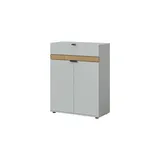 Möbel Kraft Schuhkommode 75 x 98 x 37 cm grau