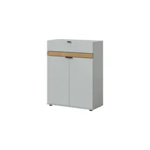 Möbel Kraft Schuhkommode 75 x 98 x 37 cm grau