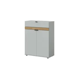 Möbel Kraft Schuhkommode 75 x 98 x 37 cm grau
