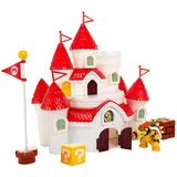 Jakks Pacific Super Mario großes Spielset Pilzkönigreich Schloss inkl. 1 Bowser Figur 6 cm