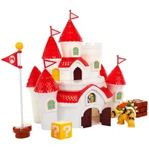 Jakks Pacific Super Mario großes Spielset Pilzkönigreich Schloss inkl. 1 Bowser Figur 6 cm