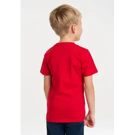 LOGOSHIRT T-Shirt LOGOSHIRT "Sendung mit der Maus - Maus", Mädchen, Gr. 140, rot, 100% Baumwolle, unifarben, normal, Rundhals, Shirts T-Shirt, mit coolem Print