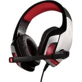 Berserker Gaming FAFNIR Gaming Over Ear Headset kabelgebunden Stereo Schwarz, Rot Lautstärkeregelung