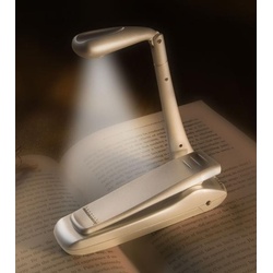 Clip-On Booklight - Silber - Leselampe
