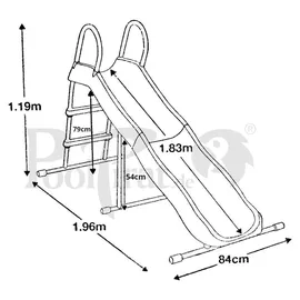 Intex Rutsche Intex 196 x 84 x 119 cm Blau