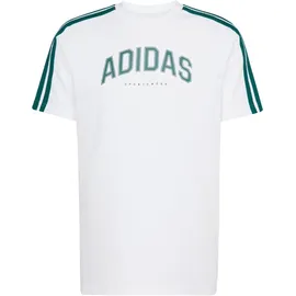 adidas Codes Collegiate Linear Graphic T-Shirt Herren JJ3868 - white XL