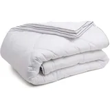 Gözze - 4-Jahreszeitendecke, 2er-Set, Sommerbettdecke + Herbst-/Frühlingsbettdecke, Atmungsaktive Bettdecke mit Klimaband, 135 x 200 cm - Weiß