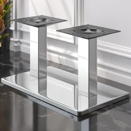GGM Möbel Bistro Loungetisch 110 x 60 x 41 cm Vintage Bunt/Edelstahl
