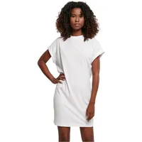 URBAN CLASSICS Ladies Rainbow Tee Dress in Weiß, 5XL