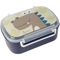 sigikid 25372 Brotzeitbox Dino Lunchbox mit Einsatz und Bügelverschluss, BPA-frei, sicher, leicht, empfohlen für Kinder ab 1 Jahr