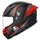 AGV K6 S Slashcut Helm, schwarz/grau/rot, 2XL