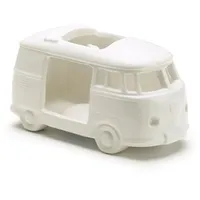 Volkswagen Teelichthalter T1 Porzellan weiß