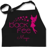 Kinderschürze Schürze Kinder Jungen Mädchen - Backschürze - Back Fee Backfee I Geschenk Backen I Hobbybäckerin - 7-14 Jahre - Schwarz - schurzen name backschürzen+für+kinder baking schuerze - 7-13 Jahre