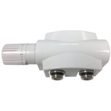 Belrad Ventil-Armaturen Set Multiblock Universal Eck-/Durchgangsform + Thermostatkopf