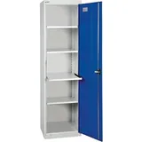 Stumpf, Werkstattschrank, Werkzeugschrank B500xT500xH1800 mm RAL 7035/5010 4 Wannenböden (50 cm, 180 cm)