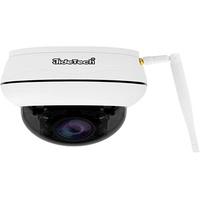 JideTech 5MP PTZ WiFi Überwachungskamera Aussen, Dome IP Kamera,4X optischer Zoom,Eingebautes Zwei Wege Audio,Humanoide Bewegungserkennung, 30M IR Nachtsicht Eingebauter SD-Kartenschlitz