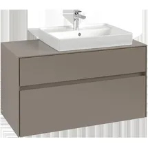 Villeroy & Boch Collaro Waschtischunterschrank C01800AB 100x54,8x50cm, Waschtisch rechts, Black Oak