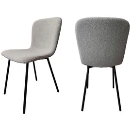 SalesFever Stuhl 4er-Set hellgrau